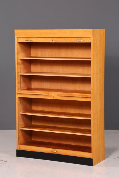 Schlichter Rollladenschrank Bauhaus Apothekerschrank Aktenschrank Büro Art Deco Schrank Massivholz Vintage