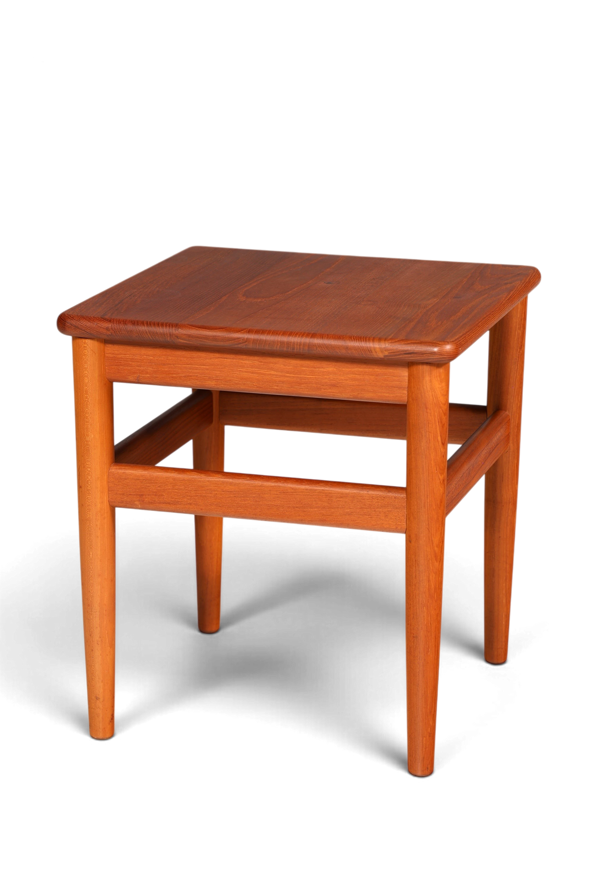 Hauptstadt Möblerei Mid-Century Beistelltisch aus Teakholz im dänischen Design mit quadratischer Platte