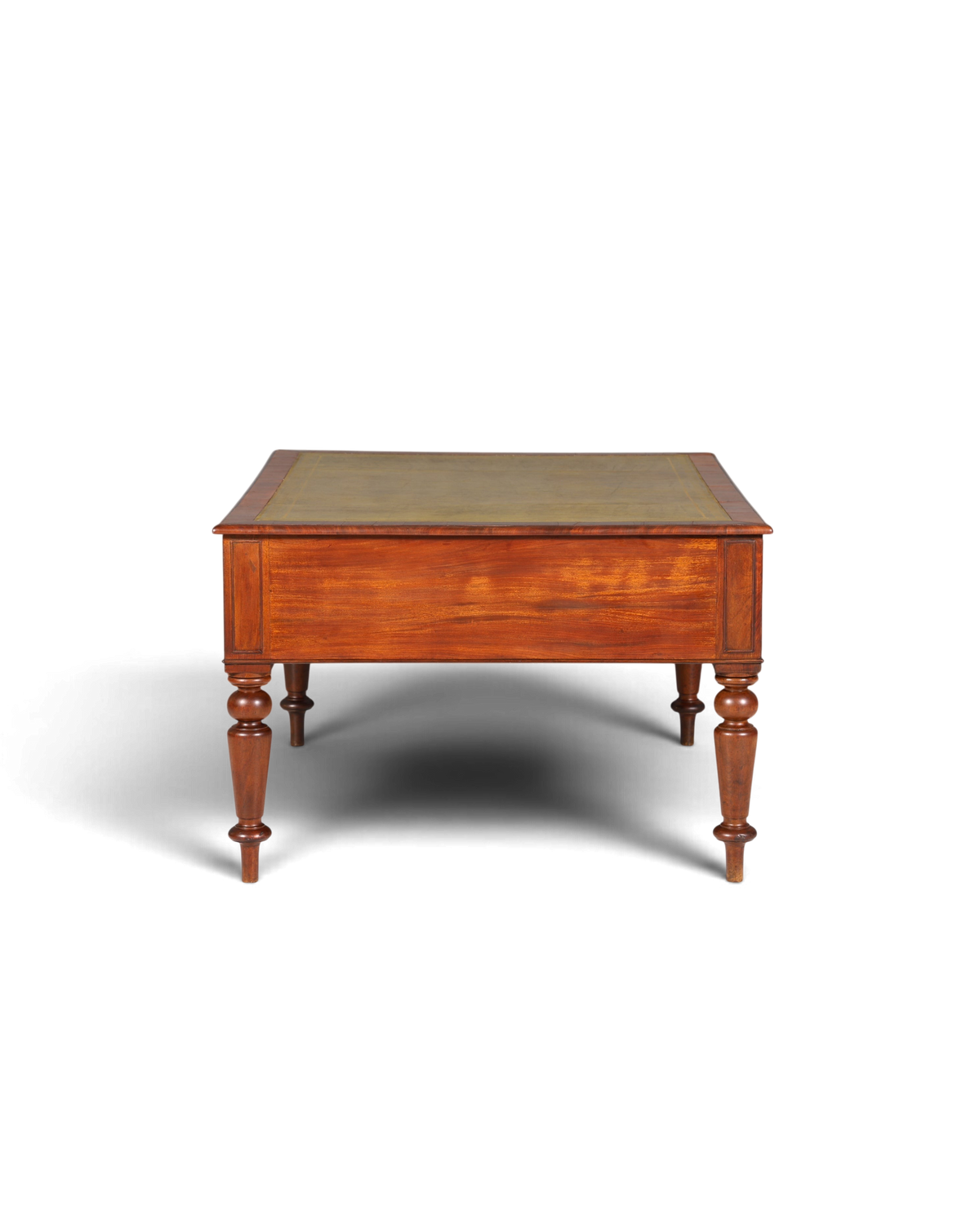 Wunderschöner Englischer XXL Schreibtisch Englisch Partner Desk Leder Auflage Antik Stil Bürotisch Office Desk