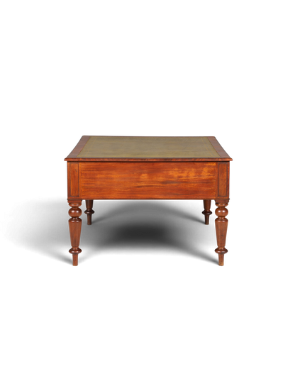 Wunderschöner Englischer XXL Schreibtisch Englisch Partner Desk Leder Auflage Antik Stil Bürotisch Office Desk