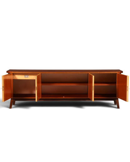 G135 Finish Schlichtes Mid Century Sideboard Vintage TV Kommode 60s Schrank Longboard Retro Lowboard