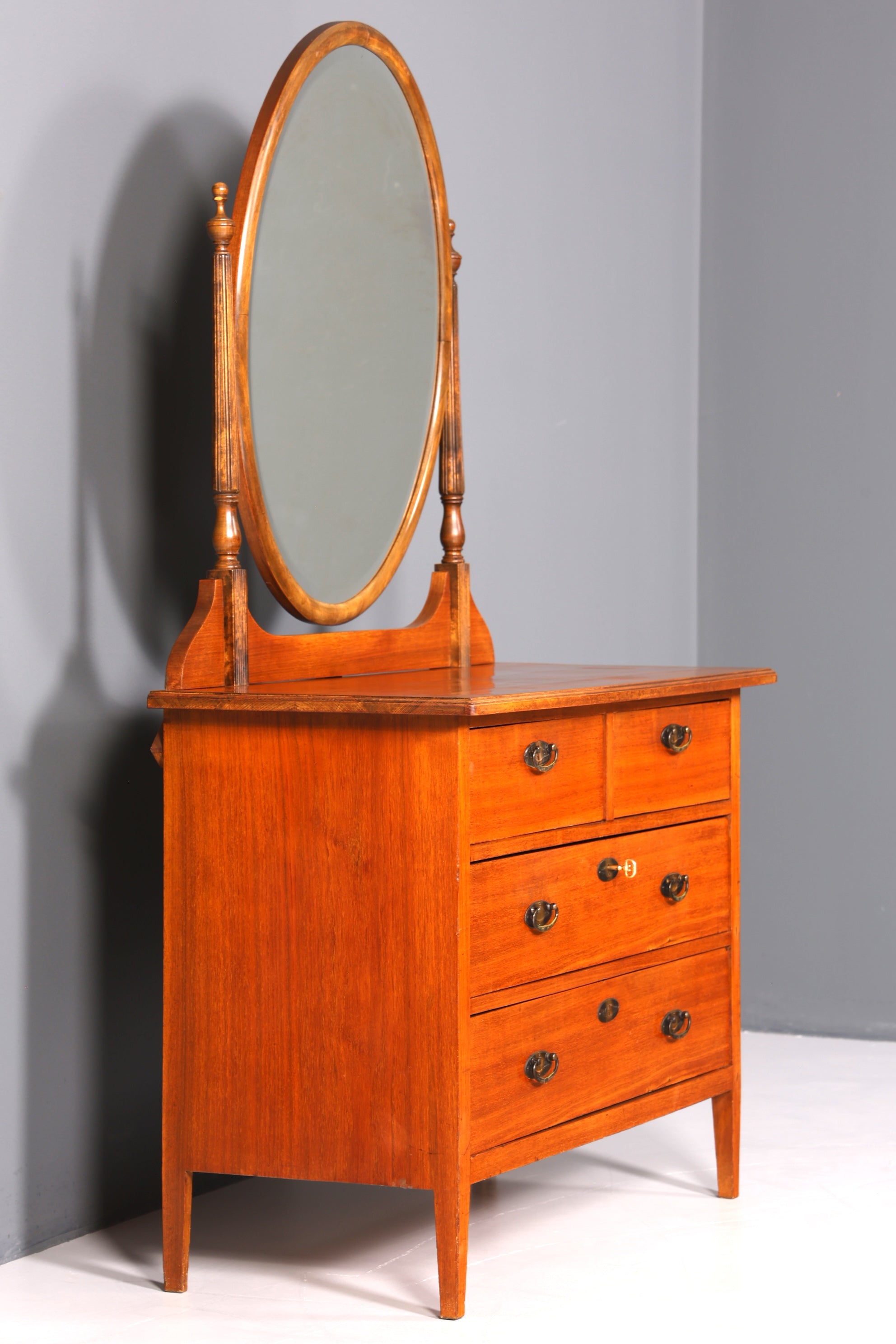 Stilvolle Jugendstil Kommode Antik Sideboard mit Spiegel Flurkommode Frisierkommode