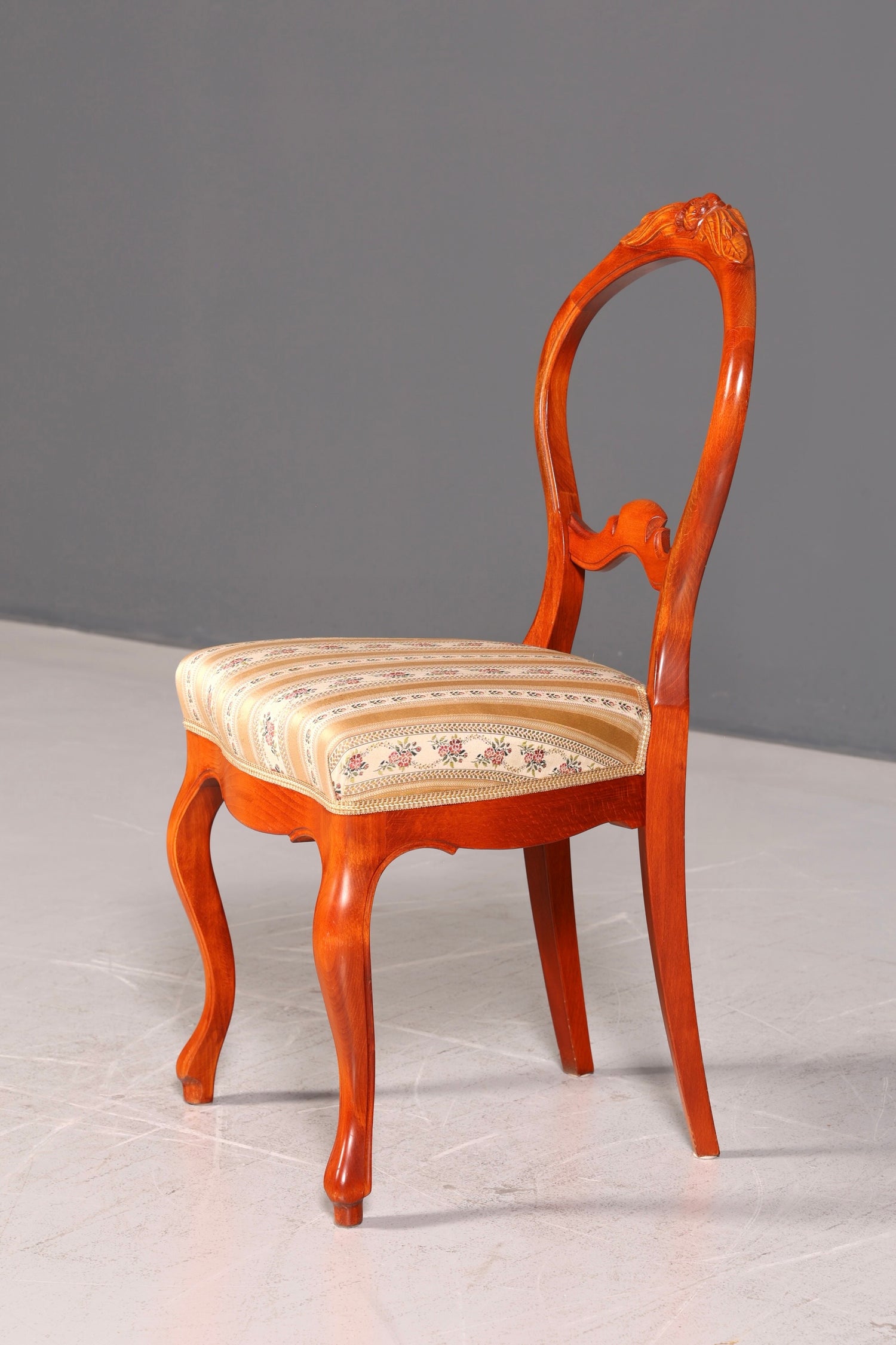 Traumhafter Louis Philippe Stuhl um 1880 Biedermeier Antik Sekretär Stuhl Echt Holz Polsterstuhl Esszimmerstuhl Vintage