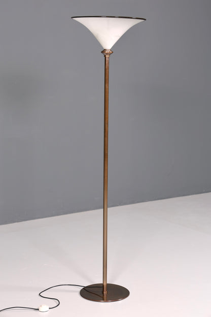 Beautiful Italian floor lamp by Barovier &amp;amp; Toso, Murano glass lampshade, uplighter, floor lamp, 1 of 2