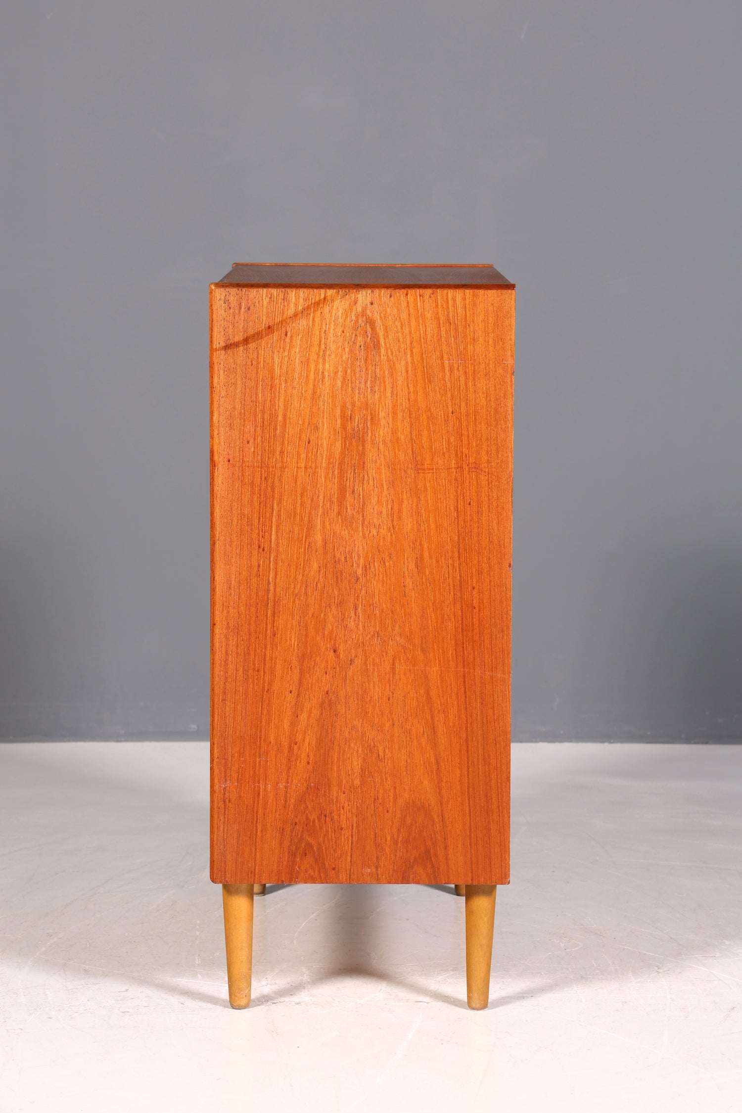 Wunderschöne Mid Century Kommode Vintage Teak Holz Vertiko Danish Design Schrank Schubladenkommode