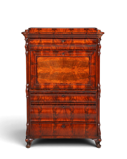 Wunderschöner Louis Philippe Sekretär Vertiko Highboard Schreibsekretär Biedermeier Massivholz um 1880