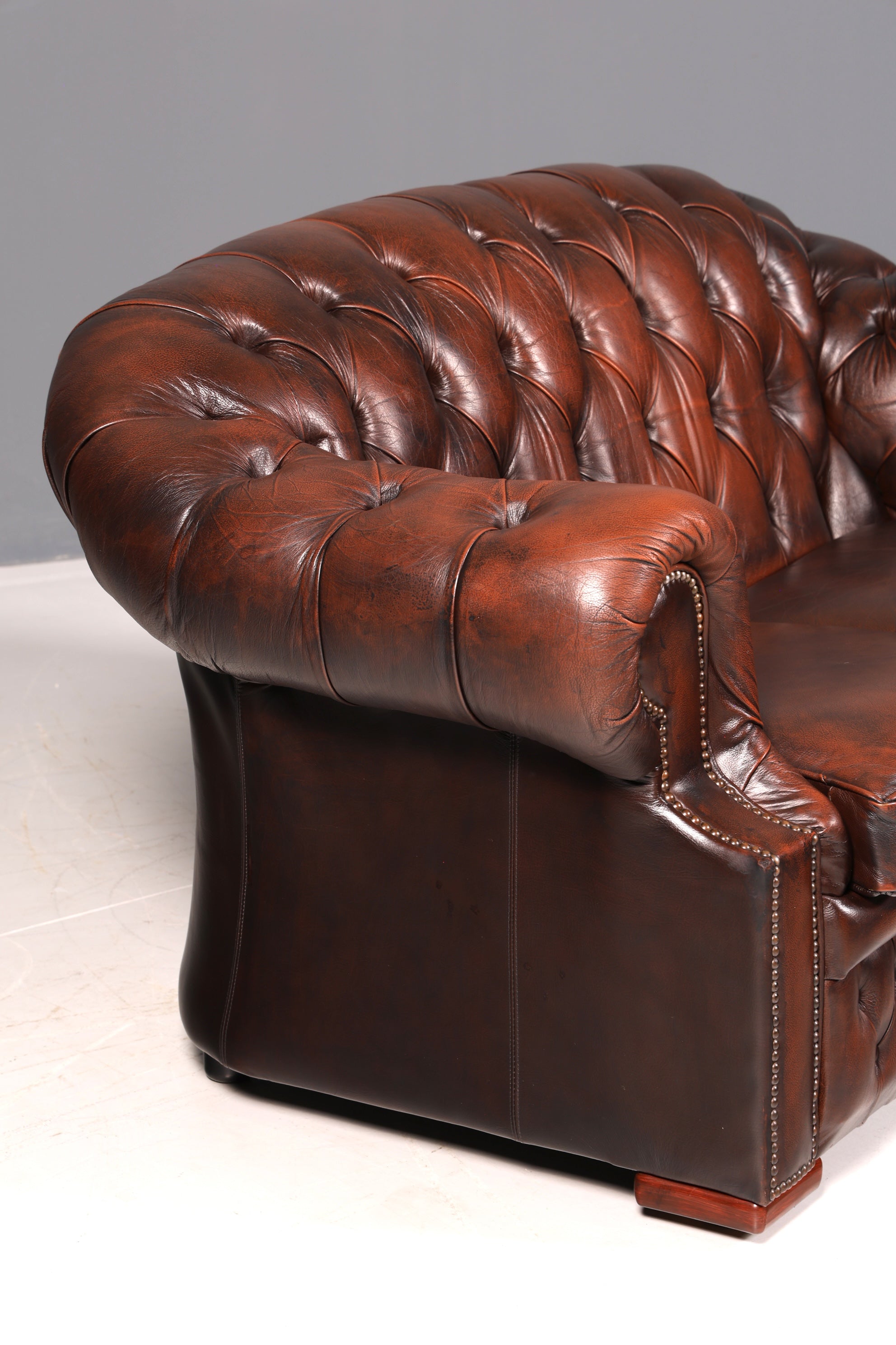 Wunderschöne Original Chesterfield Centurion 2-Sitzer Couch Englisch Echt Leder Sofa Ledersofa Vintage