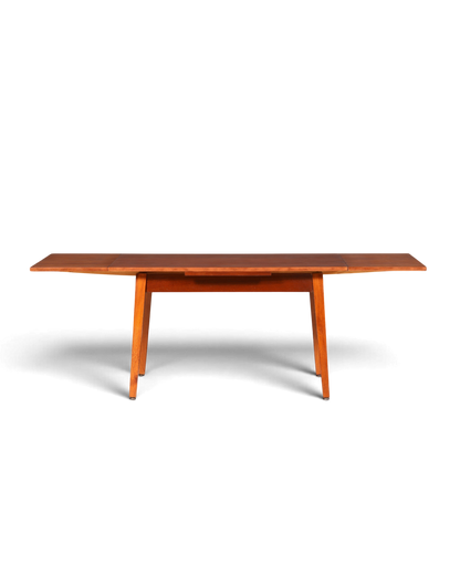 Hauptstadt Möblerei Mid Century Esstisch aus Echtholz im 60er Jahre Design, ausziehbar und höhenverstellbar