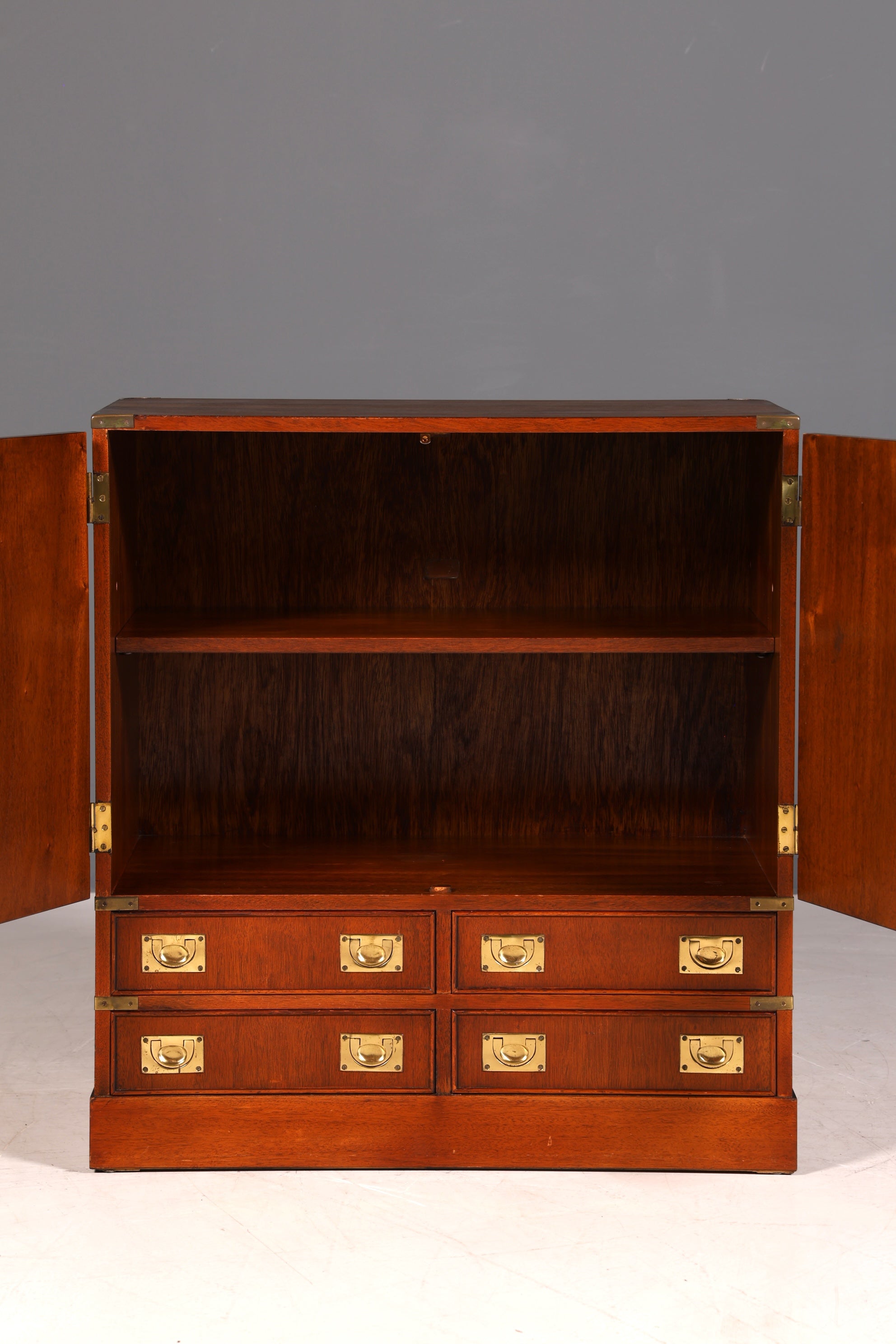 Wunderschöne Maritime Kommode Englisch Vertiko Military Chest Antik Schrank Hifi Schrank