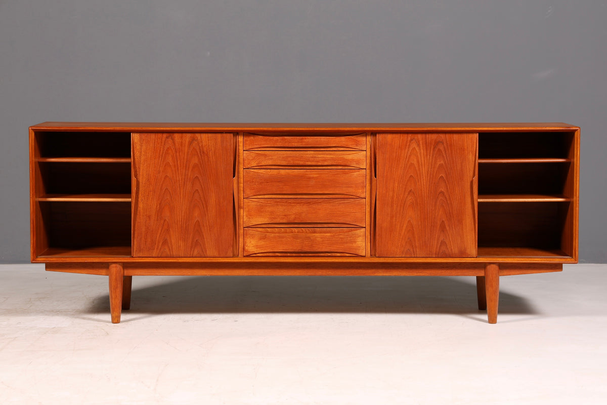 Beautiful Dyrlund mid-century teak sideboard, Danish design, vintage cabinet dresser
