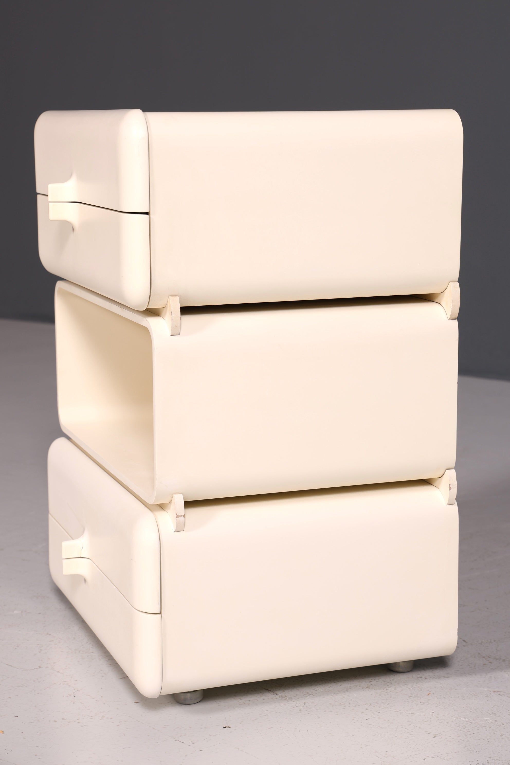 Seltene Mid Century Kommode Space Age Module Nachttisch Design Frankreich Vintage Schubladenkommode 1 von 5