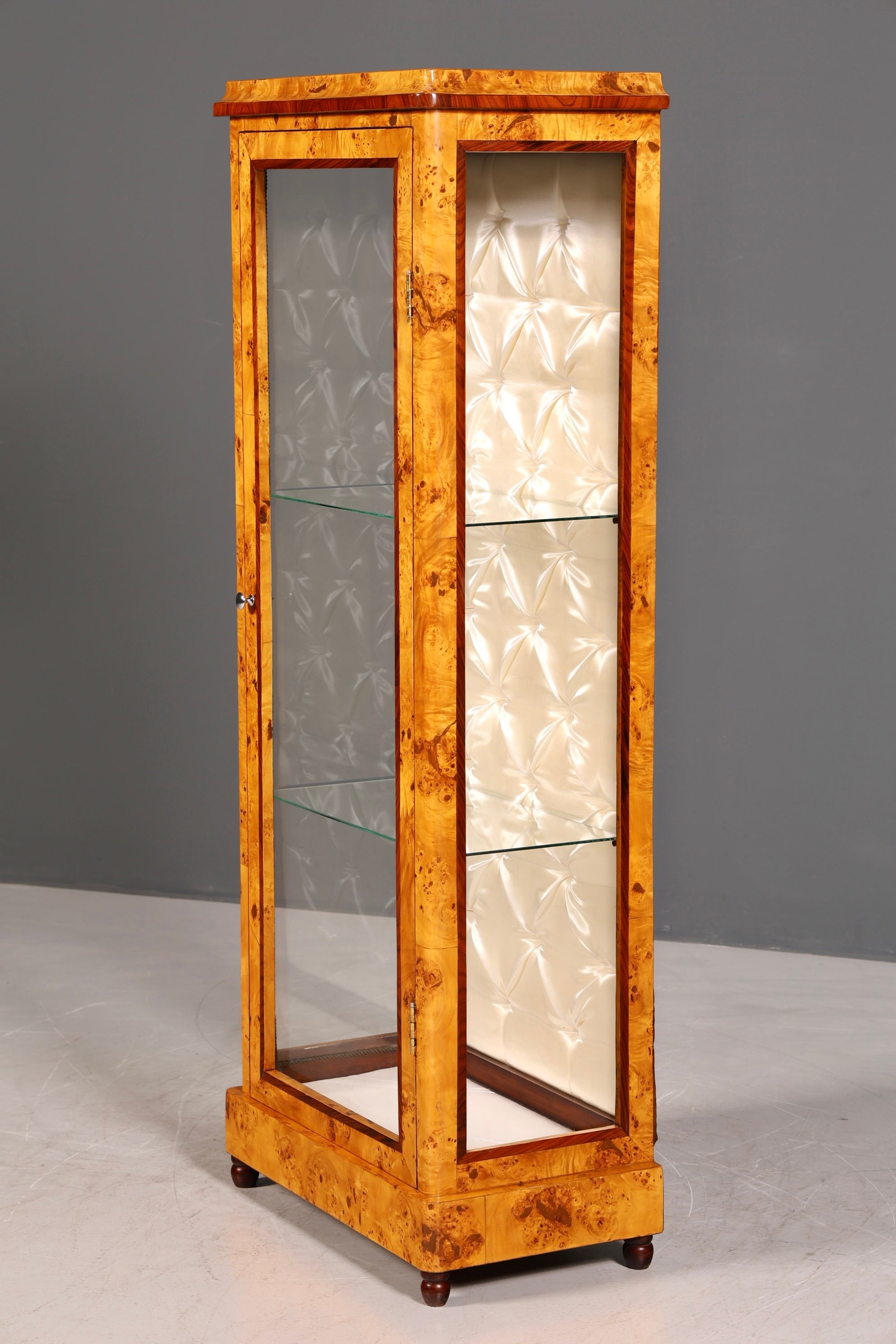 Beeindruckende Art Deco Design Vitrine Bücherregal Biedermeier Kult Regal Bookshelf Regal Glasschrank