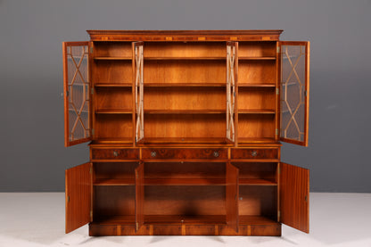 Wunderschöne Englische Vitrine Bücherschrank Buffet Englisch Glasvitrine Bibliothek Vitrinenschrank