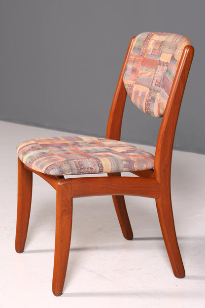 Schlichter Mid Century Stuhl Retro Esszimmer Stuhl Danish Design Küchenstuhl Teak Holz Sekretär Stuhl 1 von 2