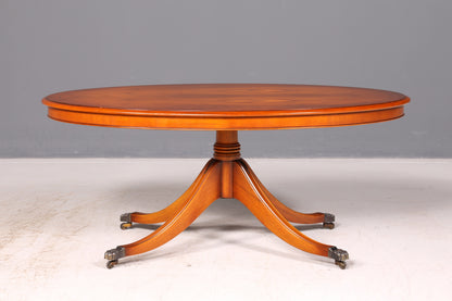 Traumhafter Englischer Couchtisch Oval Antik Regency Stil Ablagetisch Beistelltisch Massivholz