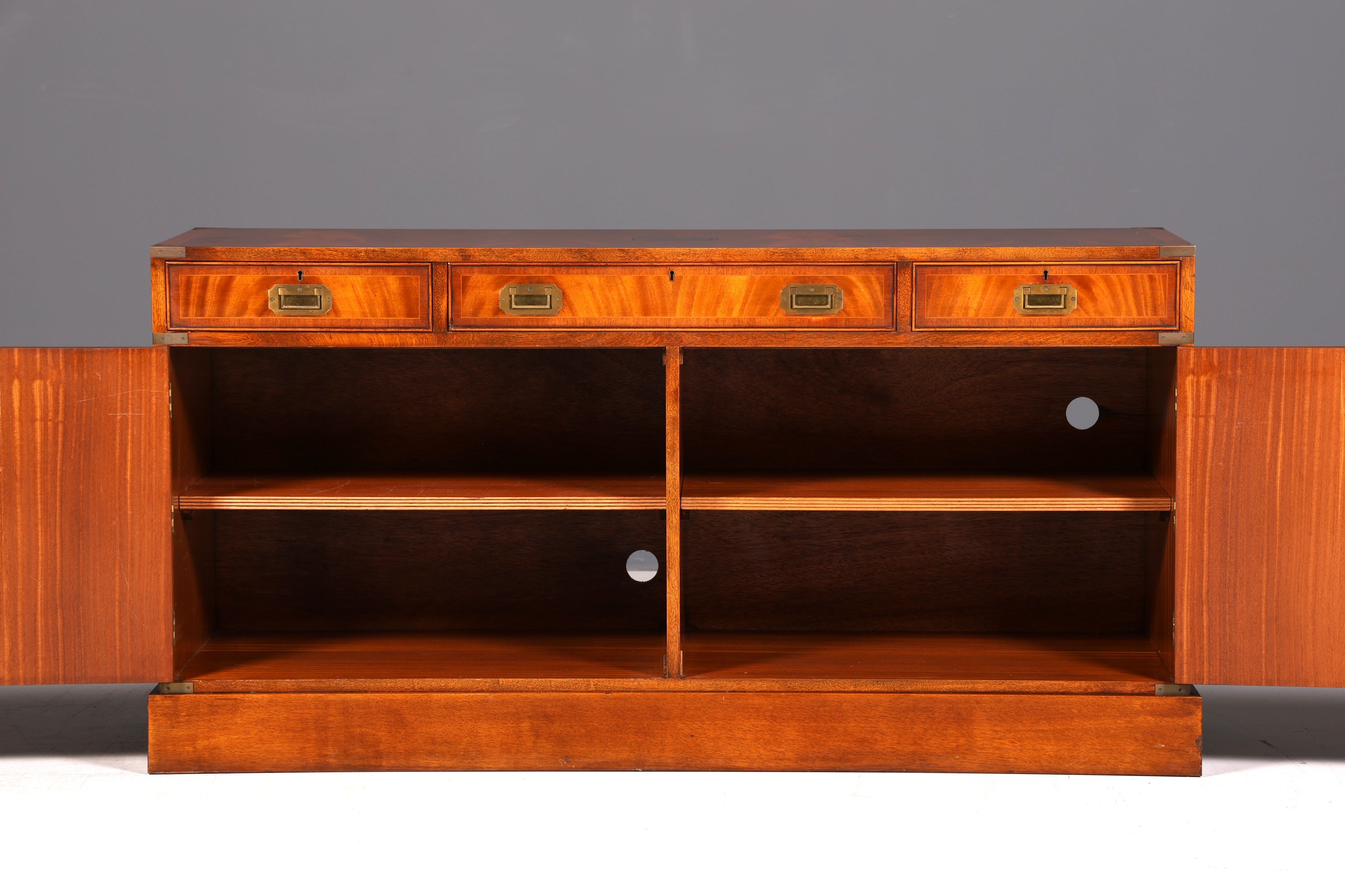 Traumhaftes Maritim Sideboard Englische Schiffs Kommode Englisch Antik Schrank Military Chest