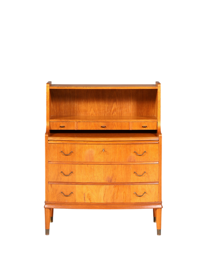 Traumhafter Mid Century Sekretär Büro Kommode echt Holz Schreibkommode Schrank