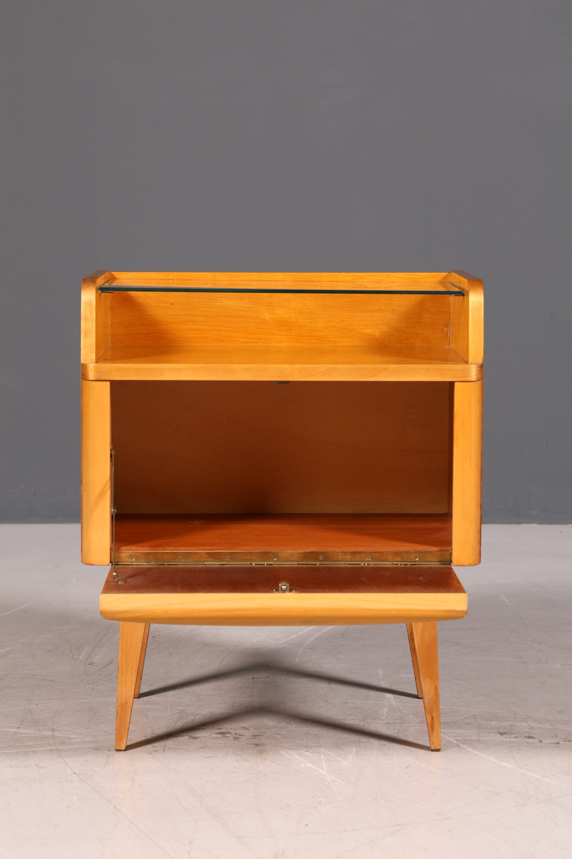 Original Hellerau Kommode Franz Ehrlich Mid Century Klappschränkchen Nachttisch