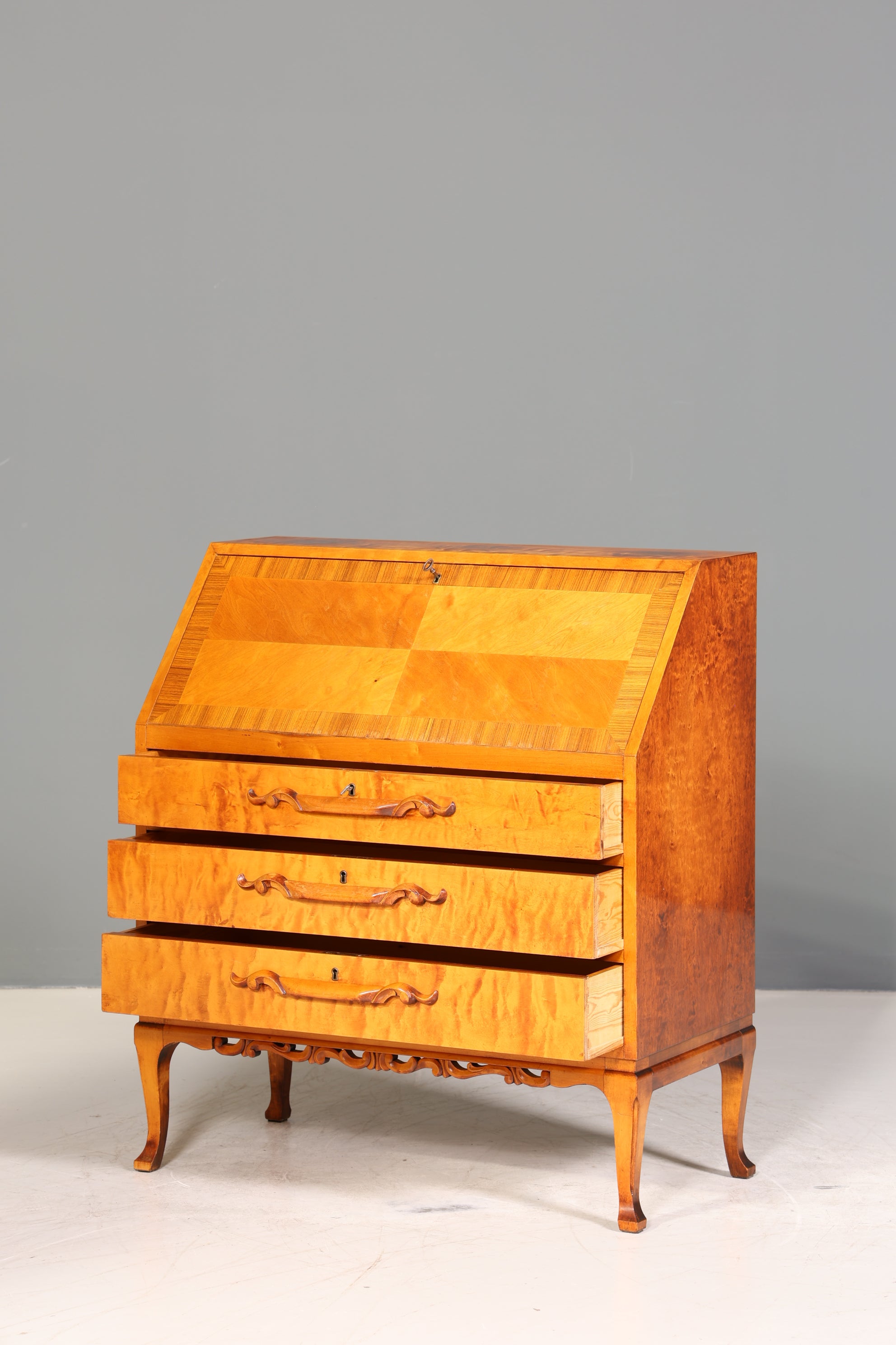 Traumhafter Sekretär um 1930 Büro Kommode echt Holz Sekretär Schreibtisch Kommode