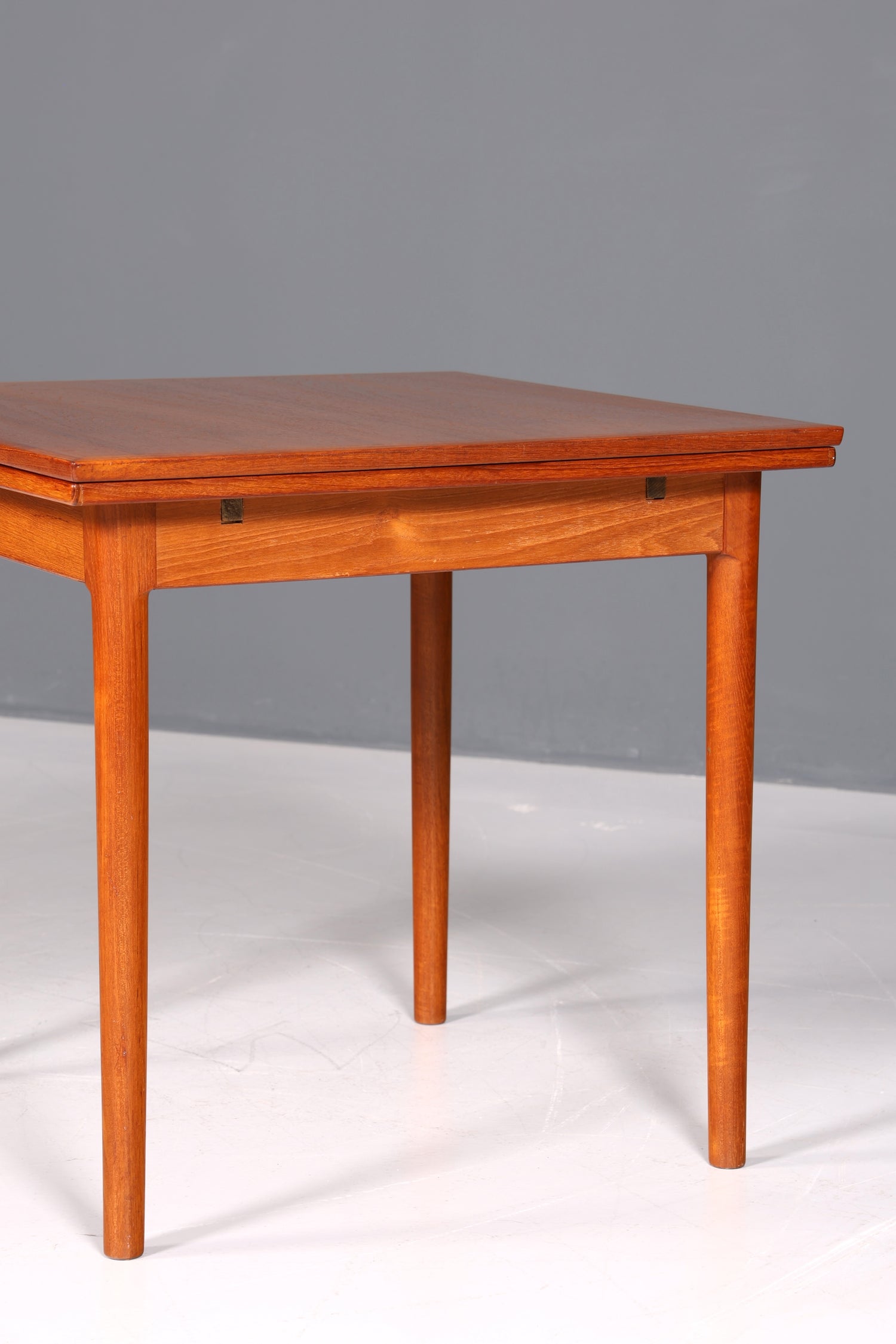 Schlichter Mid Century Esstisch Bernhard Pedersen &amp;Søn ausziehbarer Danish Design Teak Holz Küchentisch Esszimmer Tisch