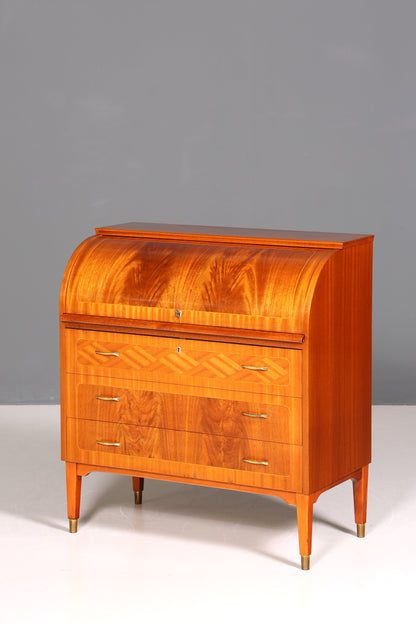 Mid Century Rollladen Sekretär von Bröderna Gustafssons Büro Schrank Schreibkommode 60s Schreibmöbel