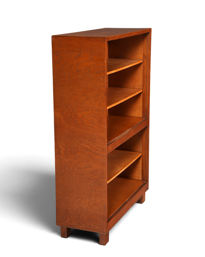G029 Finish cm Schlichtes Mid Century Regal Vintage Bücherregal Schrank Buchablage 60s Bookshelf