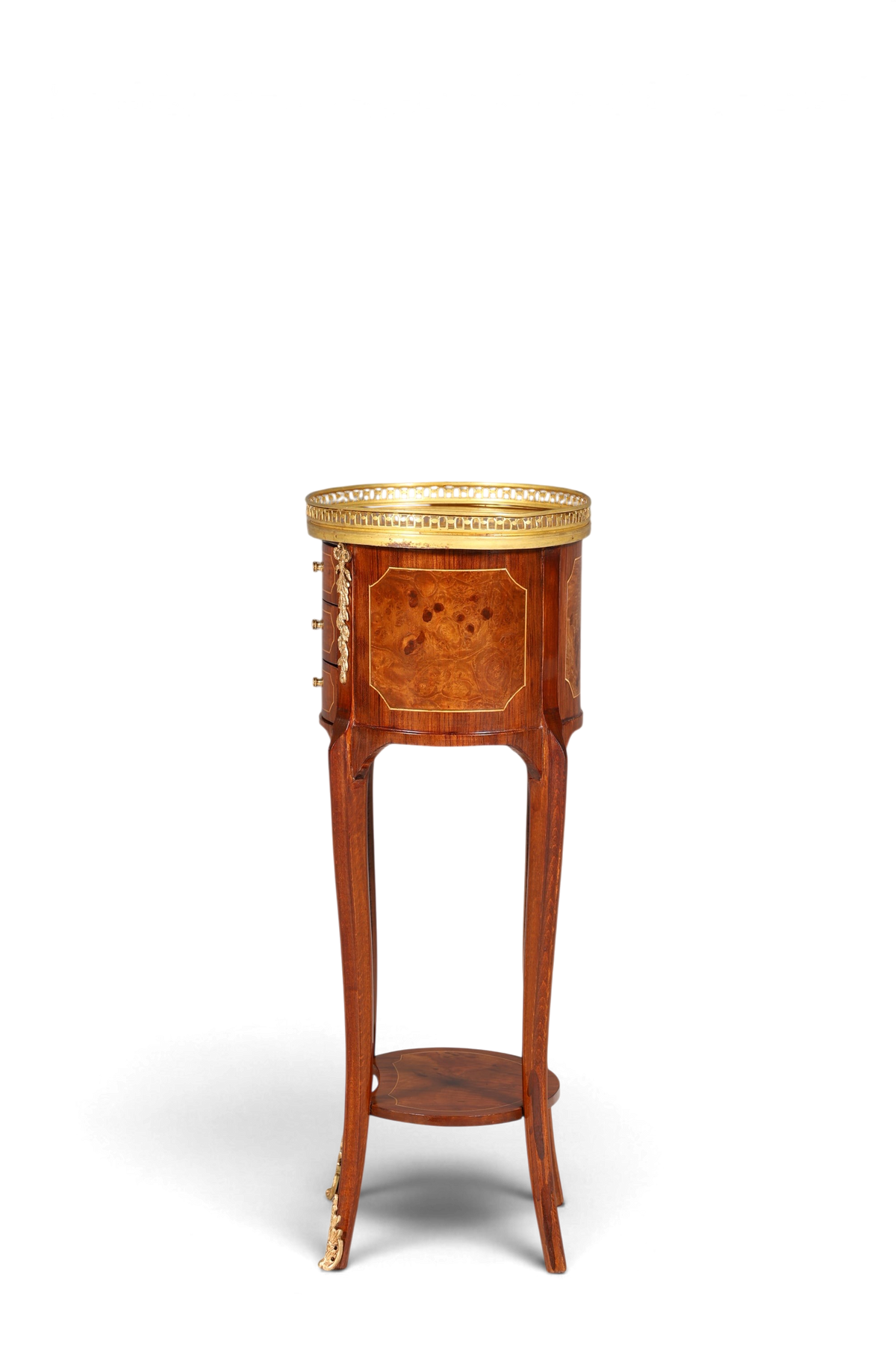 Edler Barock Louis XV Stil Beistelltisch Ablagetisch massiv Kommode Antik Stil