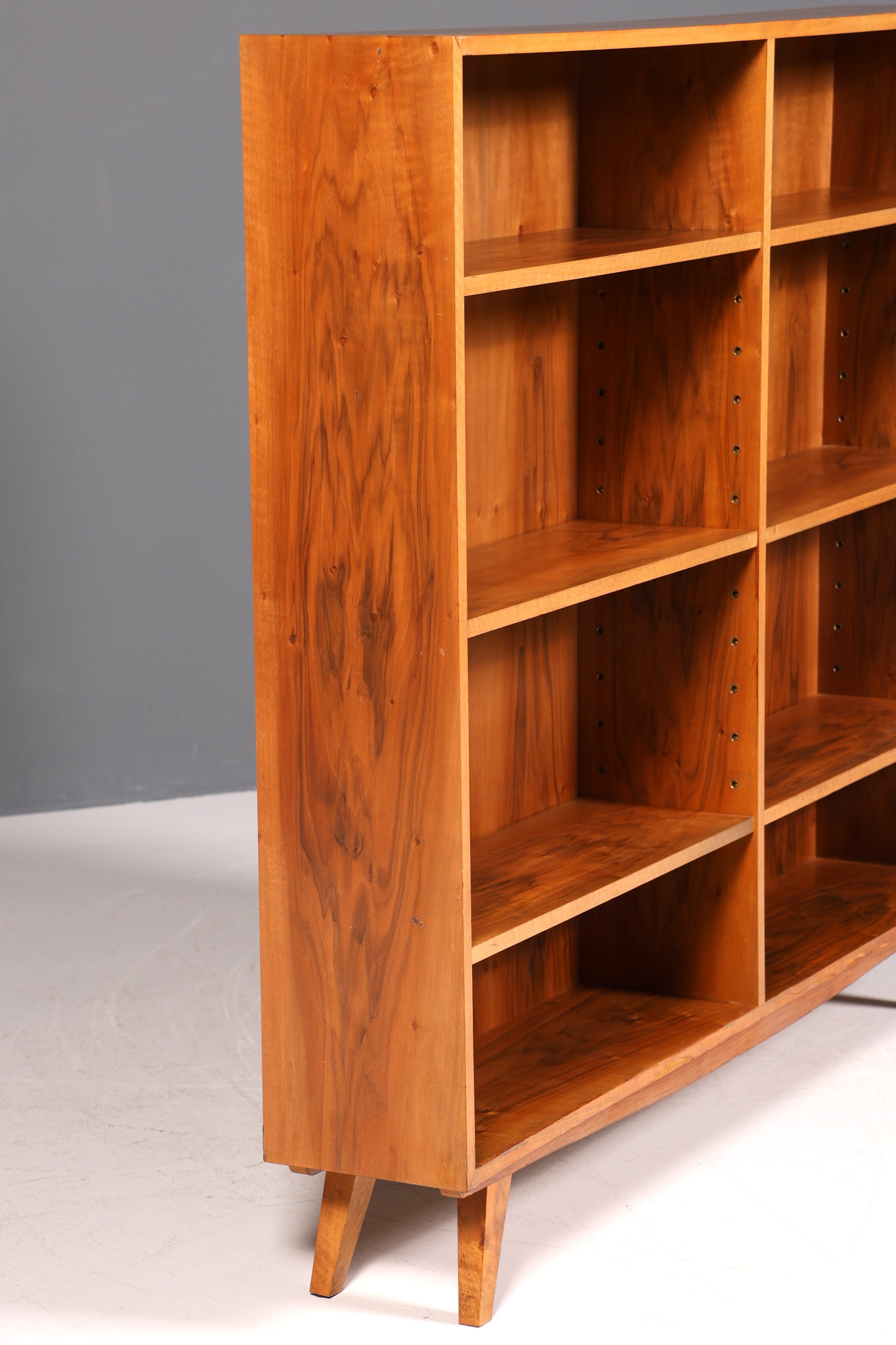 Wunderschönes Original XXL Musterring Regal Mid Century Bücherregal Retro echt Holz Buchablage