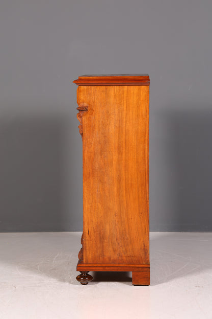 Dreamlike Art Nouveau Chest of Drawers Antique Vertiko Drawer Chest Highboard Lingerie Chest