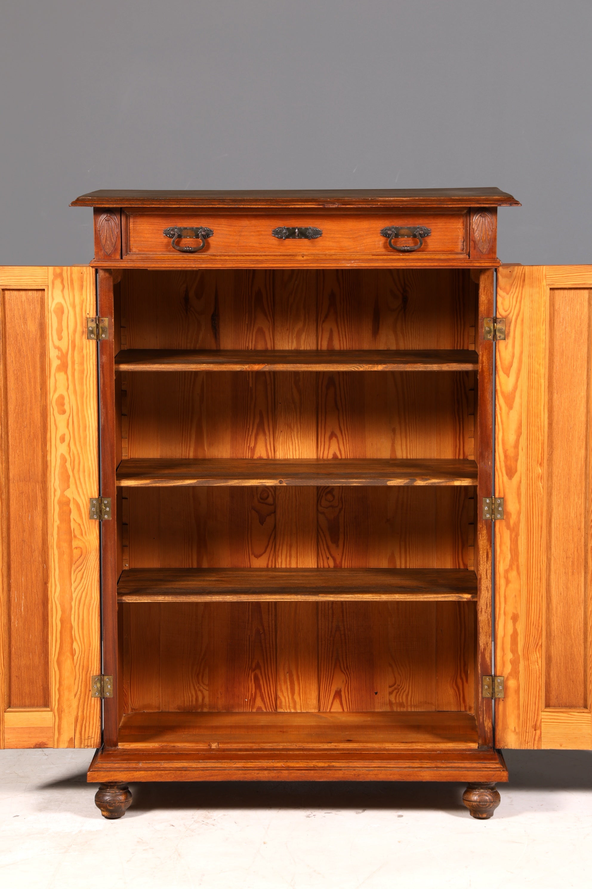 Wunderschöner Jugendstil Vertiko Schrank Antik Kabinettschrank Kommode um 1900 Massivholz