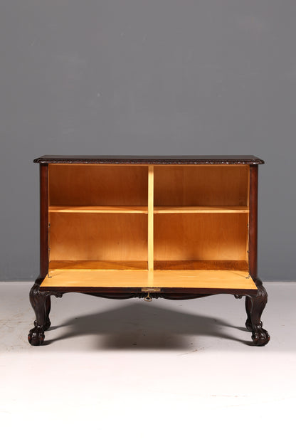 Wunderschöner Chippendale Schrank Barock Stil Klappschrank Kommode Truhe Antik Massivholz
