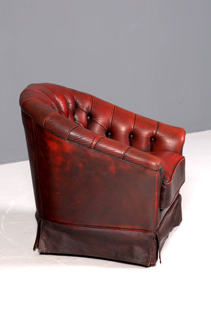 F844 Finish Stilvoller Original Chesterfield Sessel Englischer Armlehnsessel Englisch Herrensessel