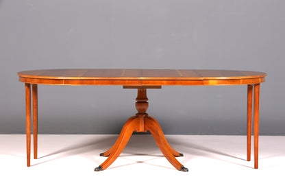 Traumhafter Englischer Tisch ausziehbarer Esstisch Antik Stil 60s Regency Küchentisch Eibe