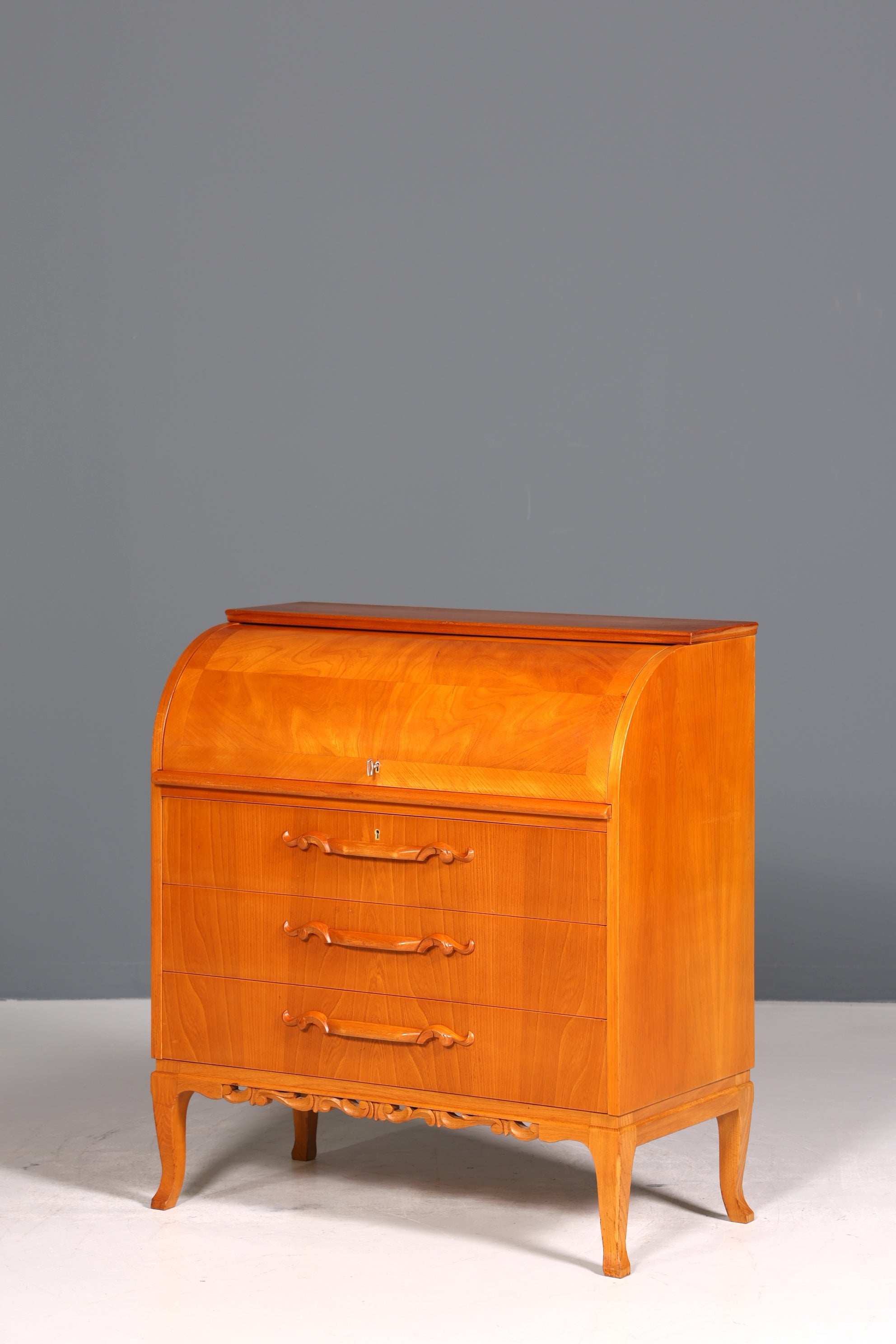 Stilvoller Sekretär um 1930 Büro Kommode echt Holz Sekretär Schreibtisch Kommode