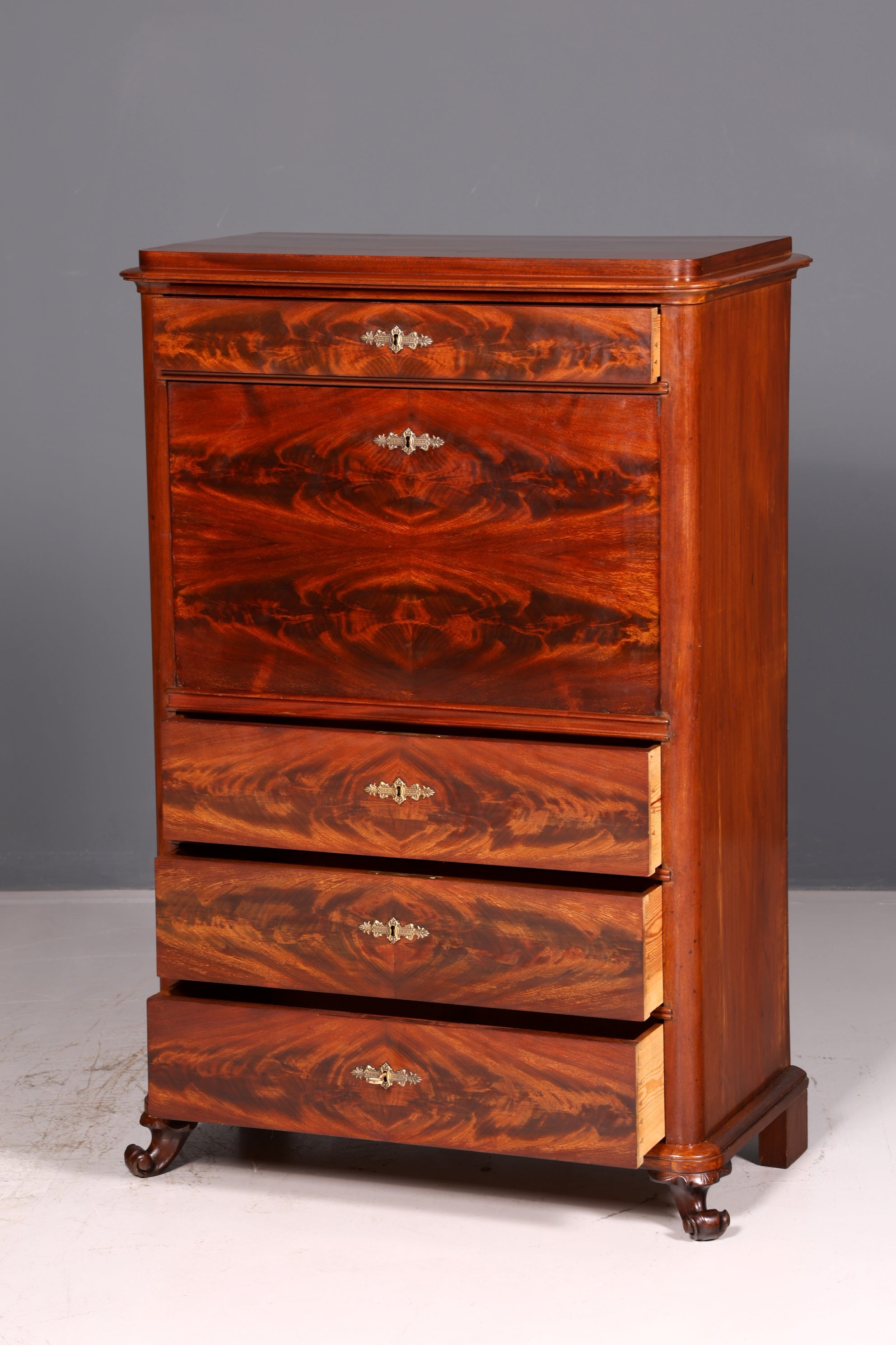 Traumhafter Louis Philippe Sekretär Vertiko Gründerzeit Kommode Schubladenkommode Antik Chiffoniere