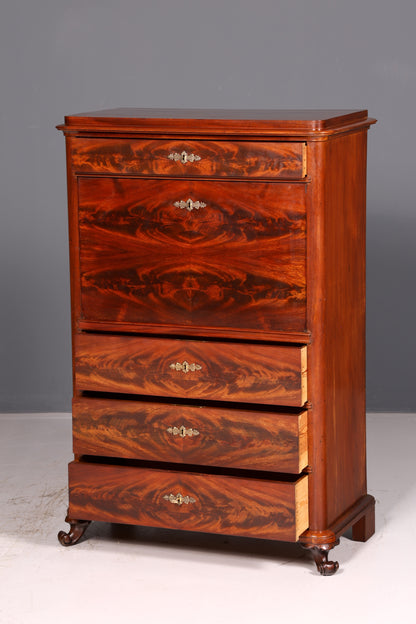 Traumhafter Louis Philippe Sekretär Vertiko Gründerzeit Kommode Schubladenkommode Antik Chiffoniere