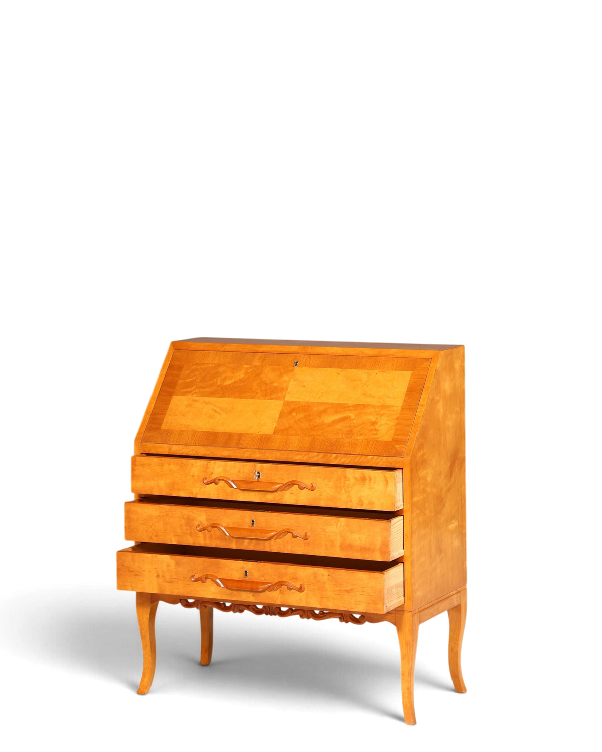 Traumhafter Sekretär um 1930 Büro Kommode echt Holz Sekretär Schreibtisch Kommode