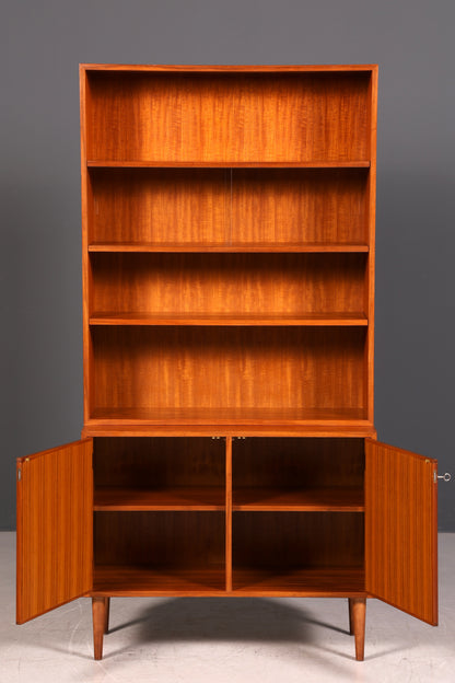 G436 Finish Wunderschöne Mid Century Vitrine Vintage Schrank Regal Retro Bücherregal Buchablage 60s (Kopie)