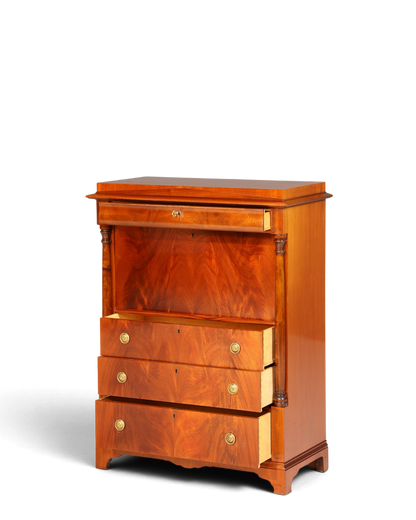 Wunderschöner Original Biedermeier Sekretär um 1860 Englisch Kommode Antik Bürokommode