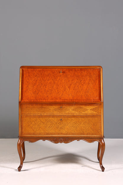 Edler Sekretär Chippendale Stil Antik um 1940 Büro Barock Stil Kommode Schreibkommode