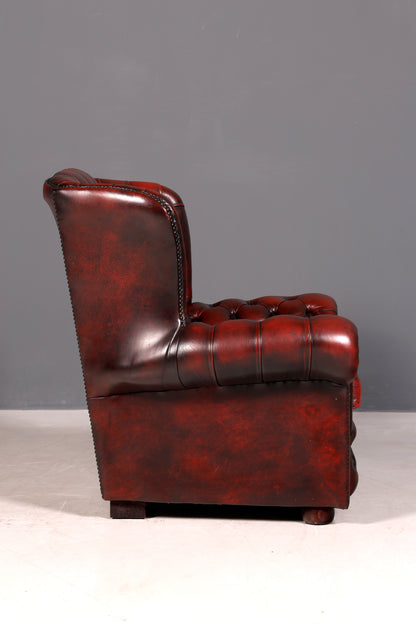 G582 Finish Original Chesterfield Ohrenbacken Sessel Englisch Leder Herrensessel UK Armlehnsessel (Kopie)
