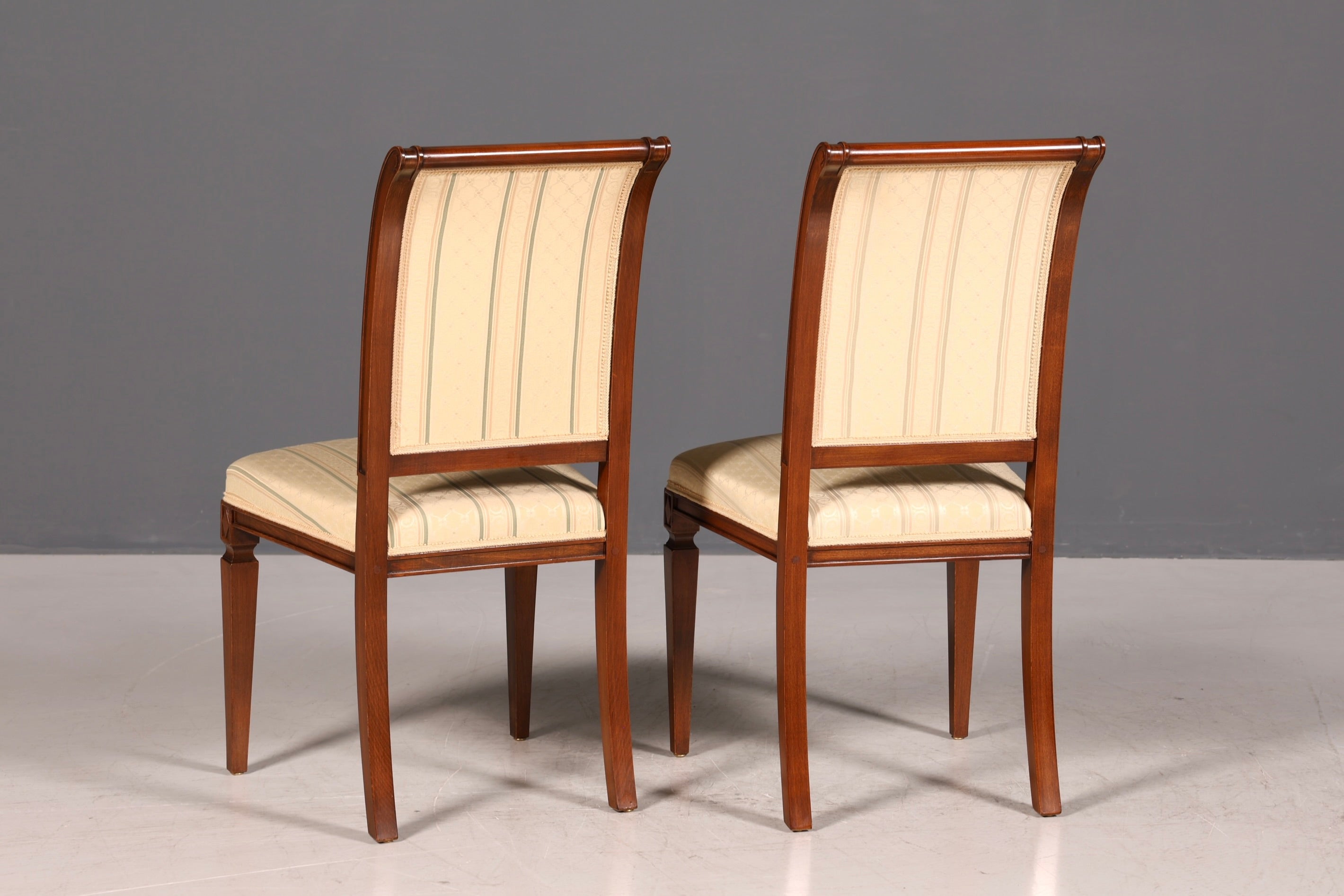 2x Traumhafte Selva Stuhle Esszimmer Stuhl Set Villa Borghese Küchenstühle Antik Stil Set