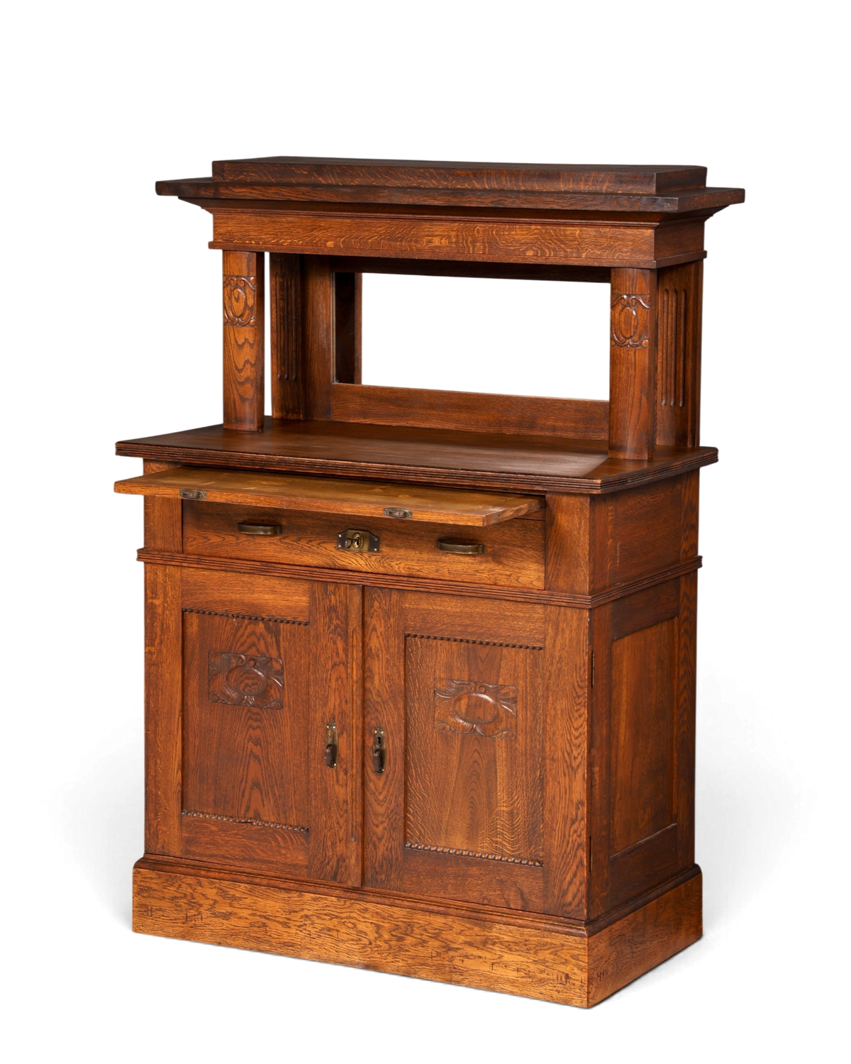 Wunderschönes Jugendstil Sideboard Antik Eiche Kredenz Buffet Anrichte Schrank Kommode