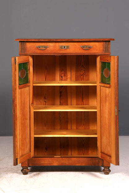 Traumhaftes Jugendstil Vertiko Gründerzeit Schrank Antik Highboard Kommode Buffet Vintage