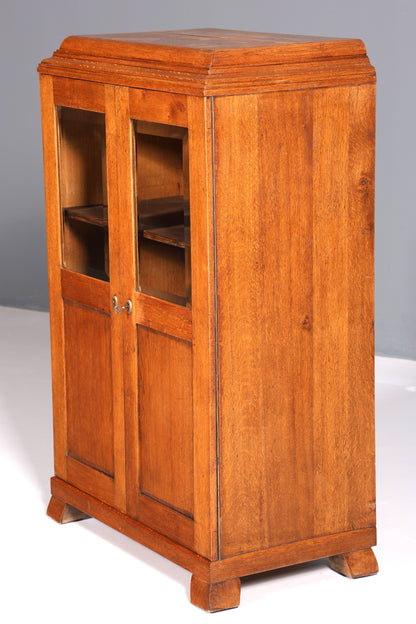 Dreamlike Art Nouveau display cabinet, antique wooden bookcase, oak antique cabinet, sideboard