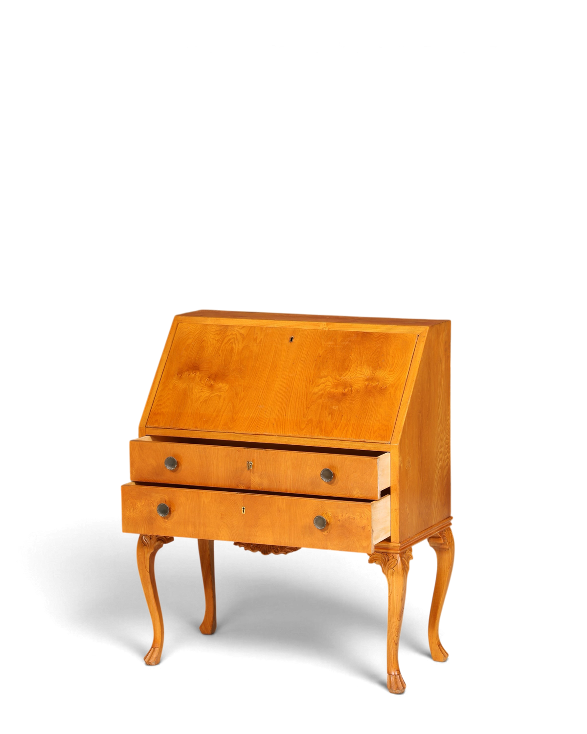 Wunderschöner Sekretär Chippendale Stil Antik um 1940 Büro Kommode Schreibkommode