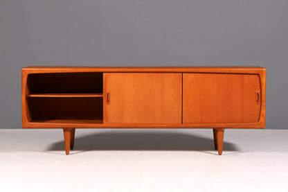Beeindruckendes Original H.P. Hansen XXL Sideboard Teak Holz TV Kommode Lowboard Danish Design Vintage Schrank