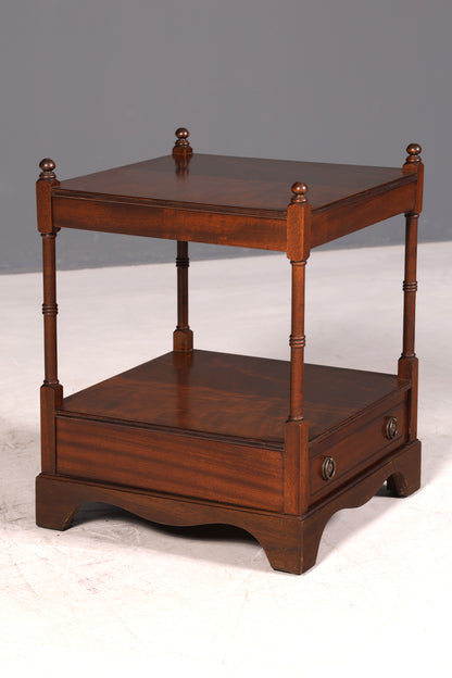 G145 Finish cm Traumhafter Englischer Tisch Couchtisch Englisch Antik Stil Mahagoni Ablagetisch Empire Stil Beistelltisch