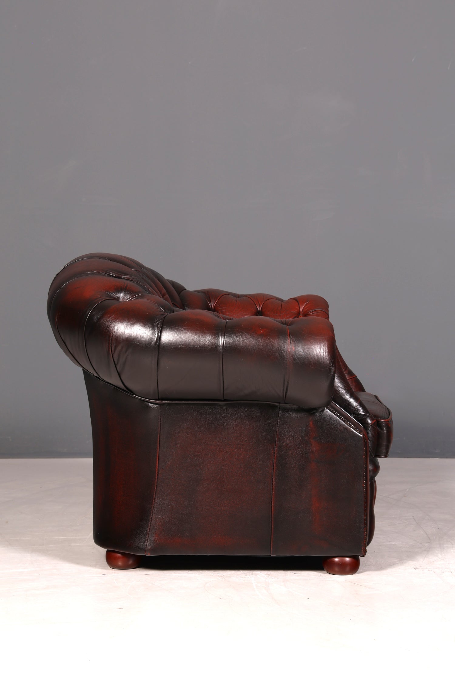 G549 Finish cm Wunderschöner Original Chesterfield Centurion Sessel Englischer Armlehnsessel Englisch Herrensessel (Kopie 2)