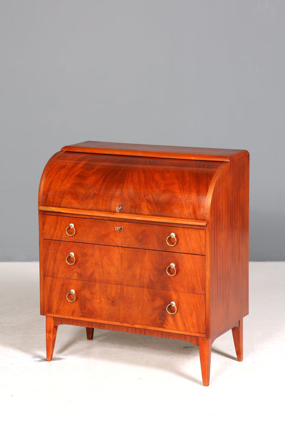 Traumhafter Mid Century Rollladen Sekretär echt Holz Büro Schrank Vintage Schreibkommode